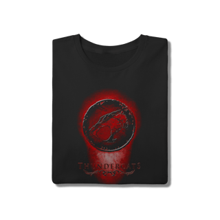Nome do produto Camiseta ThunderCats Logo Vermelho 3D Preta Algodão