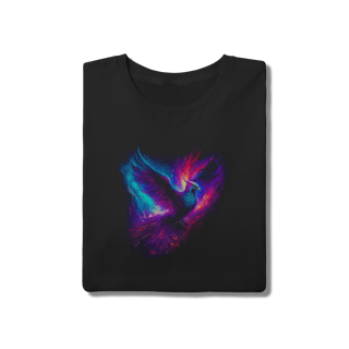 Nome do produto Camiseta Fênix Galáxia Estampa Animal Místico Algodão Premium