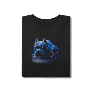 Nome do produto Camiseta Pitbull Tempestade de Raios Estampa Surrealista Algodão