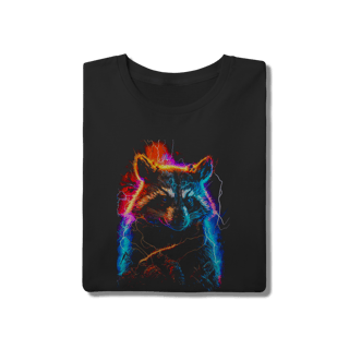 Nome do produto Camiseta Guaxinim Neon Eletrizante 