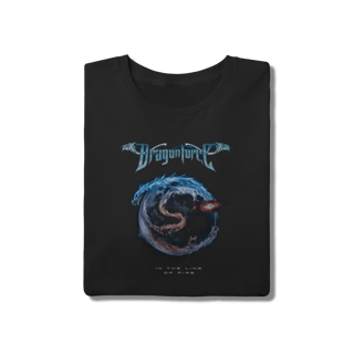 Nome do produto Camiseta Dragonforce In the Line of Fire Power Metal Preta Algodão