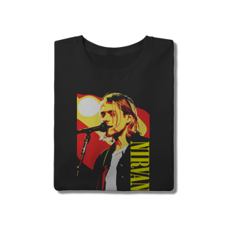 Nome do produto Camiseta Nirvana Kurt Cobain Grunge Rock Preta 100% Algodão