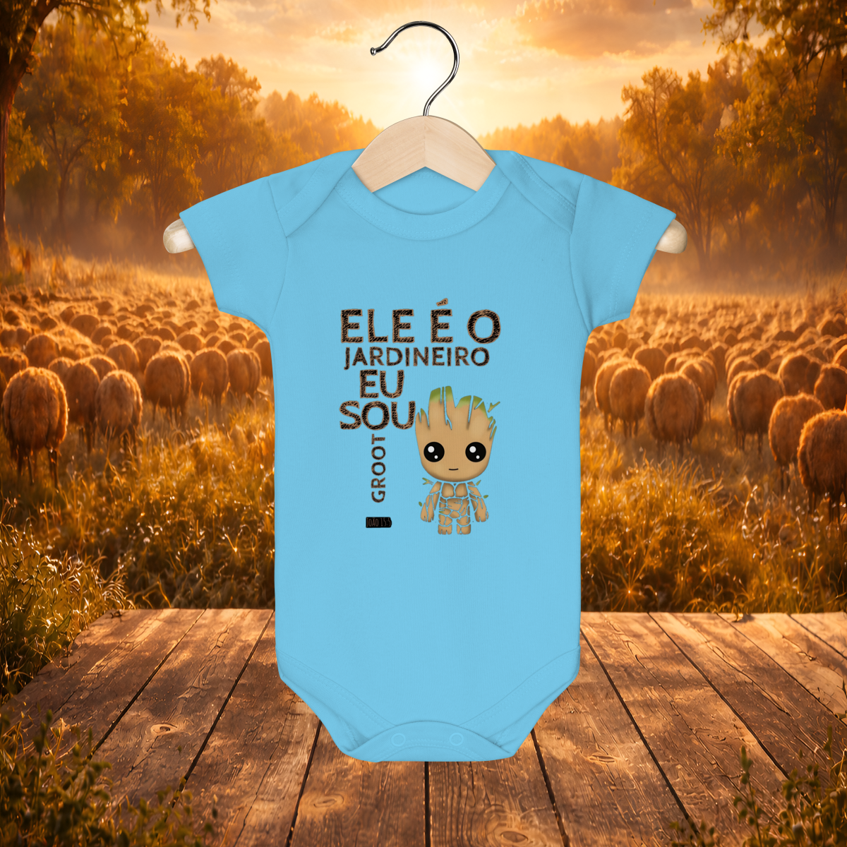 Nome do produto: Body Infantil Eu sou Groot