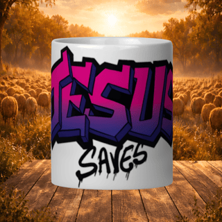 Nome do produto Caneca Jesus Arte em Grafite