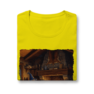 Nome do produto Camiseta Baby Long - Mago azul na lareira