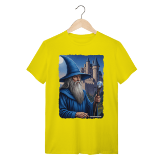 Nome do produto Camiseta Unissex - Mago azul segurando cajado