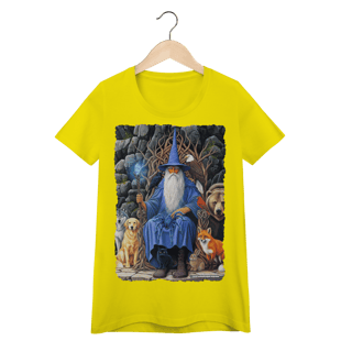 Nome do produto Camiseta Baby Long - Mago azul amigo dos animais