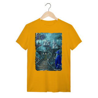 Nome do produto Camiseta Unissex - Mago visitando os elfos da floresta