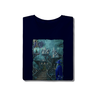 Nome do produto Camiseta Unissex - Mago visitando os elfos da floresta