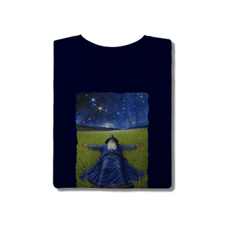 Nome do produto Camiseta Unissex – O Mago sob a Noite Estrelada