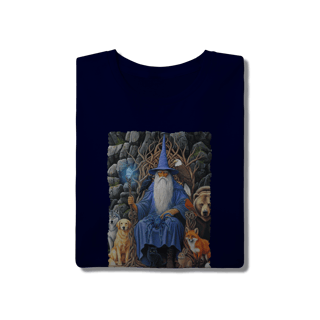 Nome do produto Camiseta Unissex - Mago azul amigo dos animais