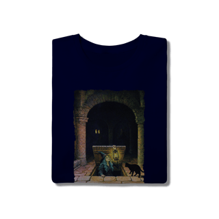 Nome do produto Camiseta Unissex - Bruxa saindo do alçapão