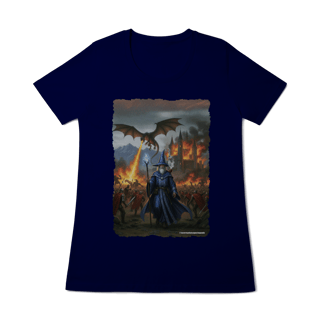 Nome do produto Camiseta Baby Long - Mago dizendo não à batalha