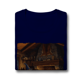 Nome do produto Camiseta Baby Long - Mago azul na lareira