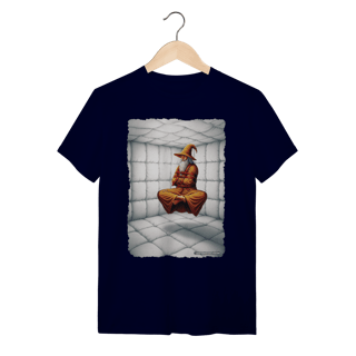 Nome do produto Camiseta Unissex - Jamelão Meditando com Camisa de Força
