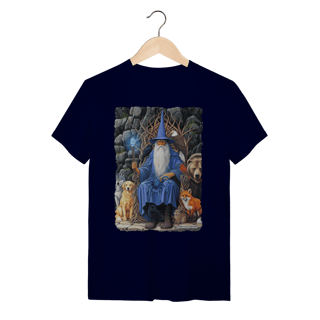 Nome do produto Camiseta Unissex - Mago azul amigo dos animais