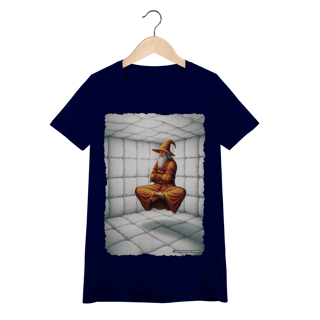 Nome do produto Camiseta Baby Long - Jamelão Meditando com Camisa de Força