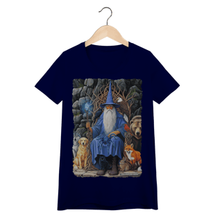 Nome do produto Camiseta Baby Long - Mago azul amigo dos animais