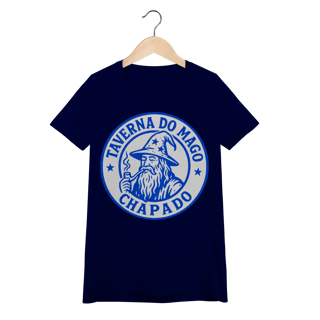 Nome do produto Camiseta Baby Long - Logo Alternativo | Taverna do Mago Chapado
