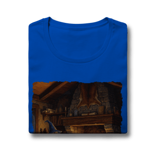 Nome do produto Camiseta Baby Long - Mago azul na lareira