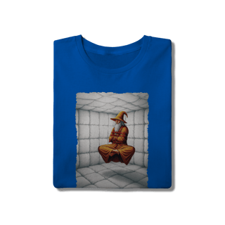 Nome do produto Camiseta Unissex - Jamelão Meditando com Camisa de Força