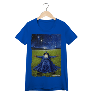 Nome do produto Camiseta Baby Long – O Mago sob a Noite Estrelada