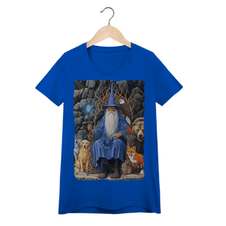 Nome do produto Camiseta Baby Long - Mago azul amigo dos animais