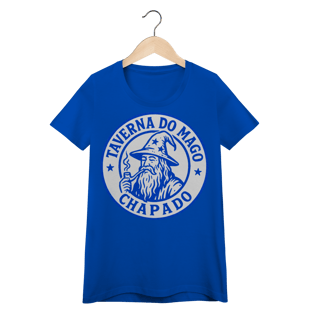 Nome do produto Camiseta Baby Long - Logo Alternativo | Taverna do Mago Chapado