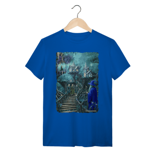 Nome do produto Camiseta Unissex - Mago visitando os elfos da floresta