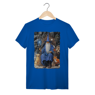 Nome do produto Camiseta Unissex - Mago azul amigo dos animais