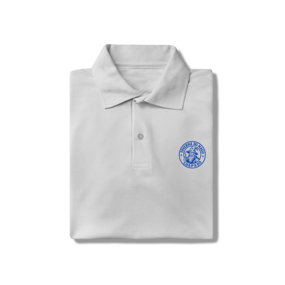 Camiseta Masculina Polo Básica - Logo Alternativo | Taverna do Mago Chapado
