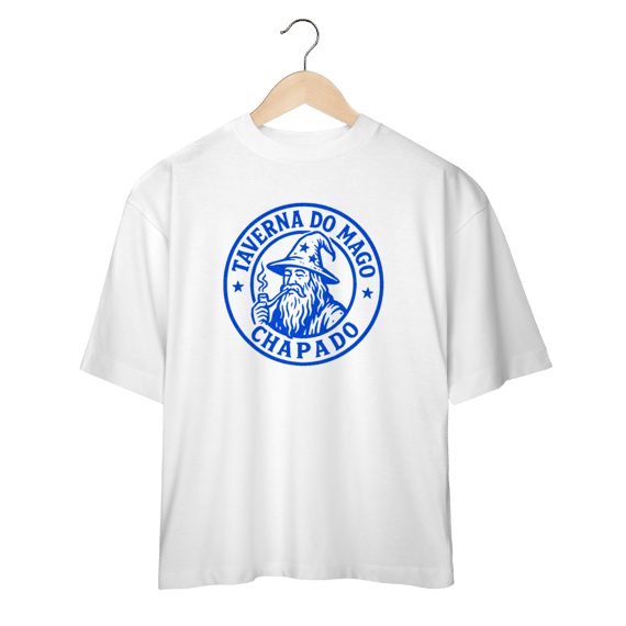 Camiseta Oversized - Logo Alternativo | Taverna do Mago Chapado