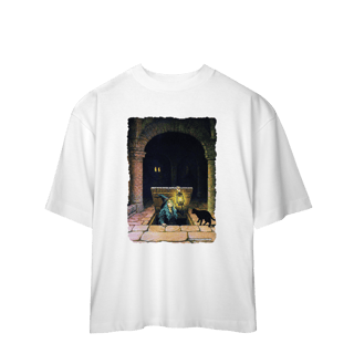 Nome do produto Camiseta Oversized - Bruxa saindo do alçapão
