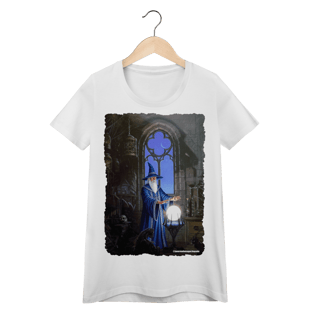 Nome do produto Camiseta Baby Long - Mago azul: transcendendo ou enlouquecendo ?