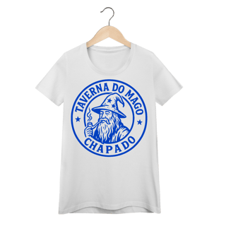 Nome do produto Camiseta Baby Long - Logo Alternativo | Taverna do Mago Chapado