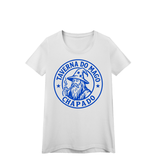 Nome do produto Camiseta Baby Long - Logo Alternativo | Taverna do Mago Chapado