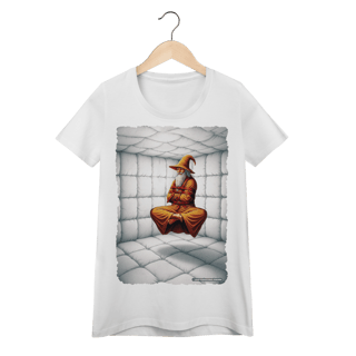 Nome do produto Camiseta Baby Long - Jamelão Meditando com Camisa de Força