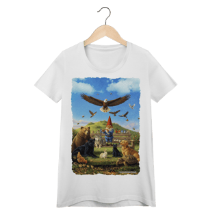 Nome do produto Camiseta Baby Long - Gnomo encantador de animais