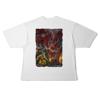 Nome do produto Camiseta Oversized - Jamelão Vs Dragão