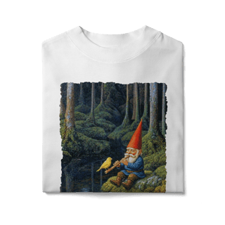 Nome do produto Camiseta Oversized - Gnomo flautista