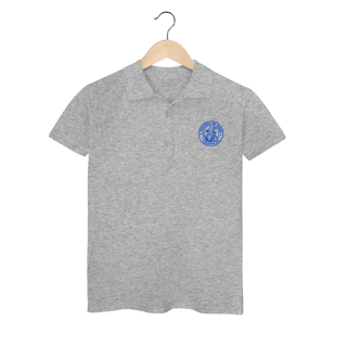 Nome do produto Camiseta Feminina Polo Básica - Logo Alternativo | Taverna do Mago Chapado