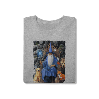 Nome do produto Camiseta Unissex - Mago azul amigo dos animais