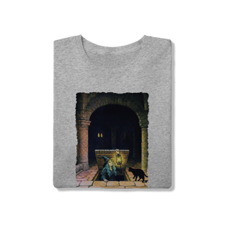 Nome do produto Camiseta Unissex - Bruxa saindo do alçapão