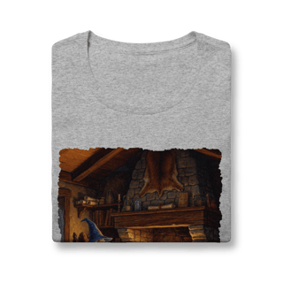 Nome do produto Camiseta Baby Long - Mago azul na lareira