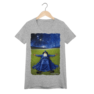 Nome do produto Camiseta Baby Long – O Mago sob a Noite Estrelada