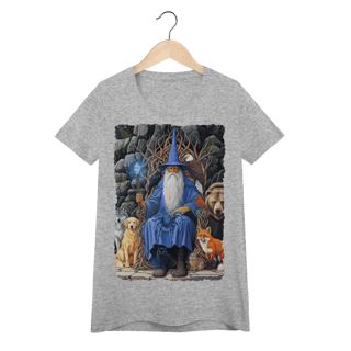 Nome do produto Camiseta Baby Long - Mago azul amigo dos animais