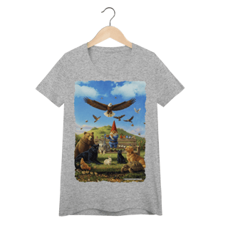 Nome do produto Camiseta Baby Long - Gnomo encantador de animais