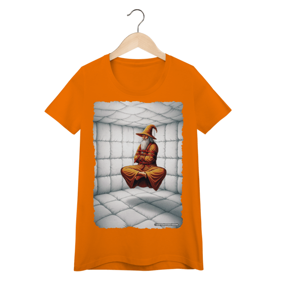 Camiseta Baby Long - Jamelão Meditando com Camisa de Força