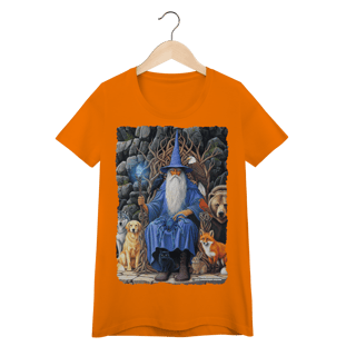 Nome do produto Camiseta Baby Long - Mago azul amigo dos animais