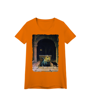 Nome do produto Camiseta Baby Long - Bruxa saindo do alçapão